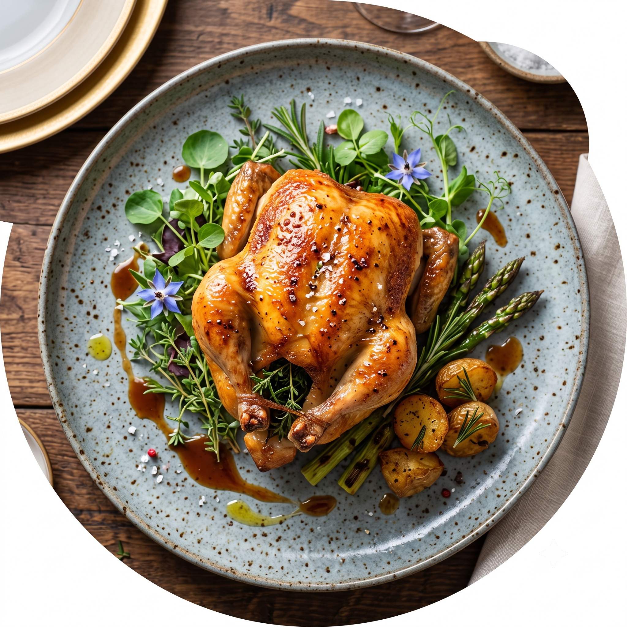 Compliant Roasted Cornish Hen